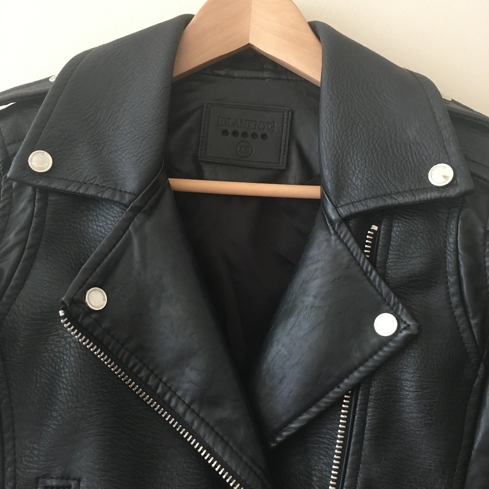 SOLD Blank NYC Easy Rider Faux Leather Moto Jacket - Picture 7 of 8